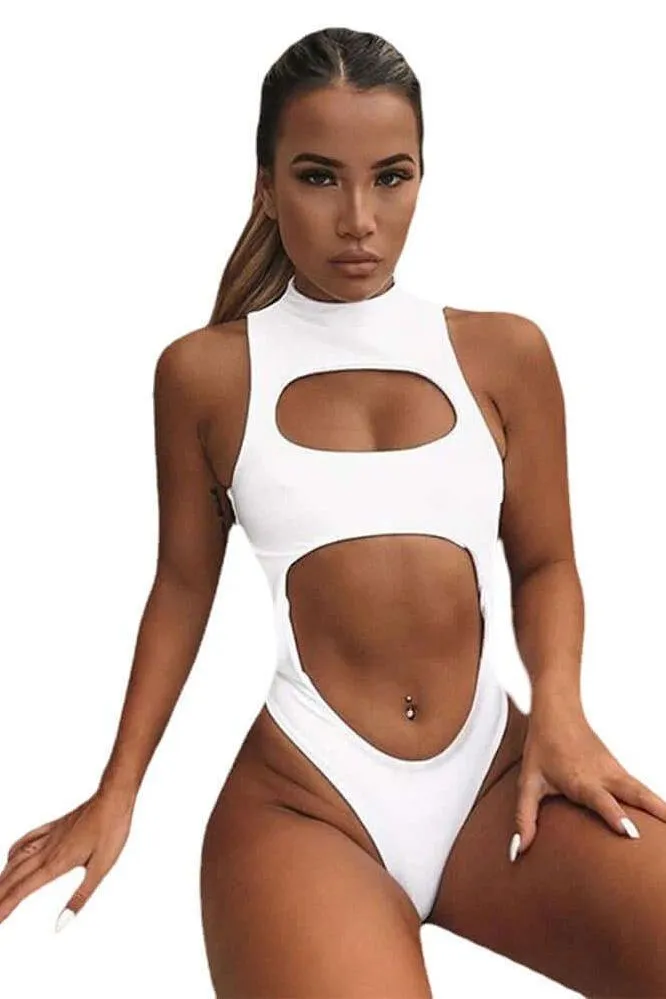One-piece swimsuit Bikini with zipper