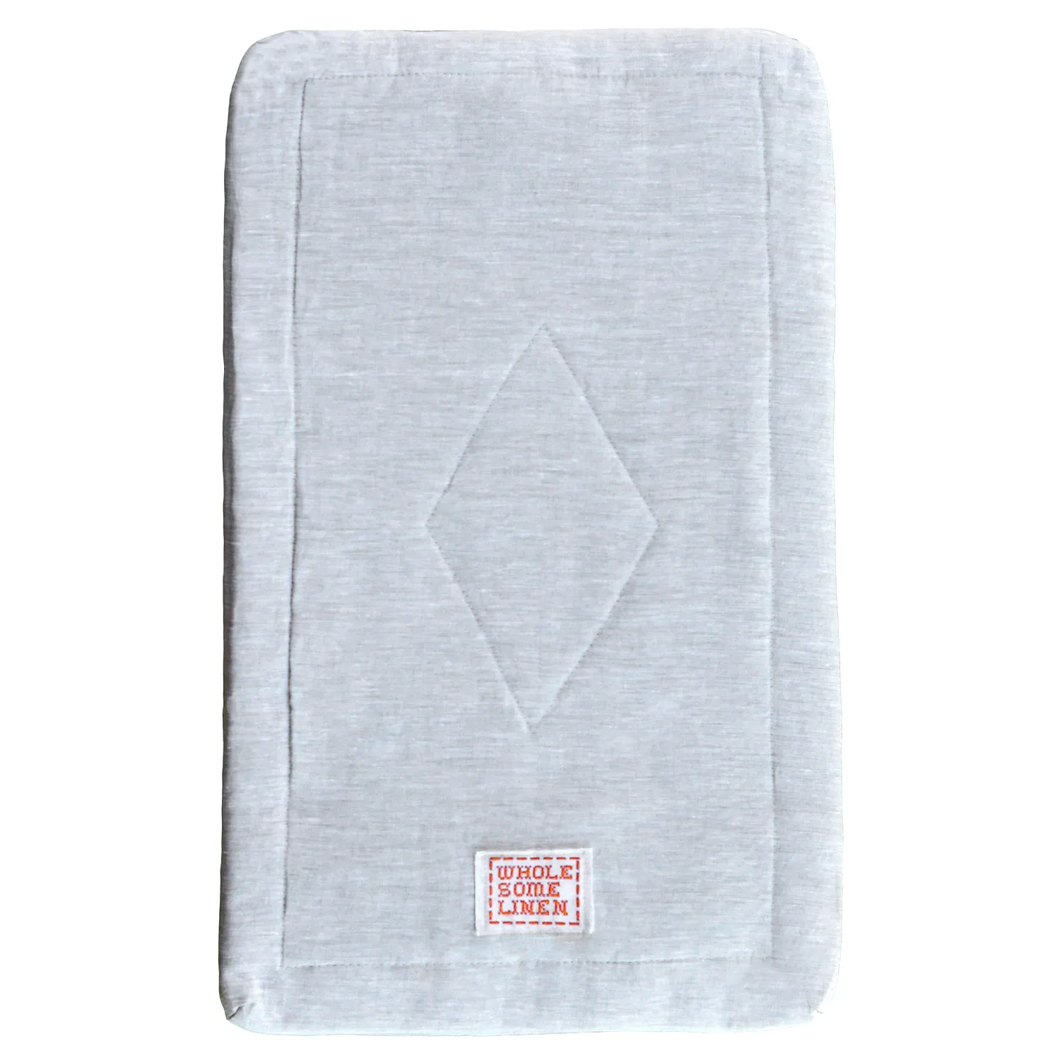 Organic Flax Cradle Mattress Pad 18x36 with Waterproof Zip Cover