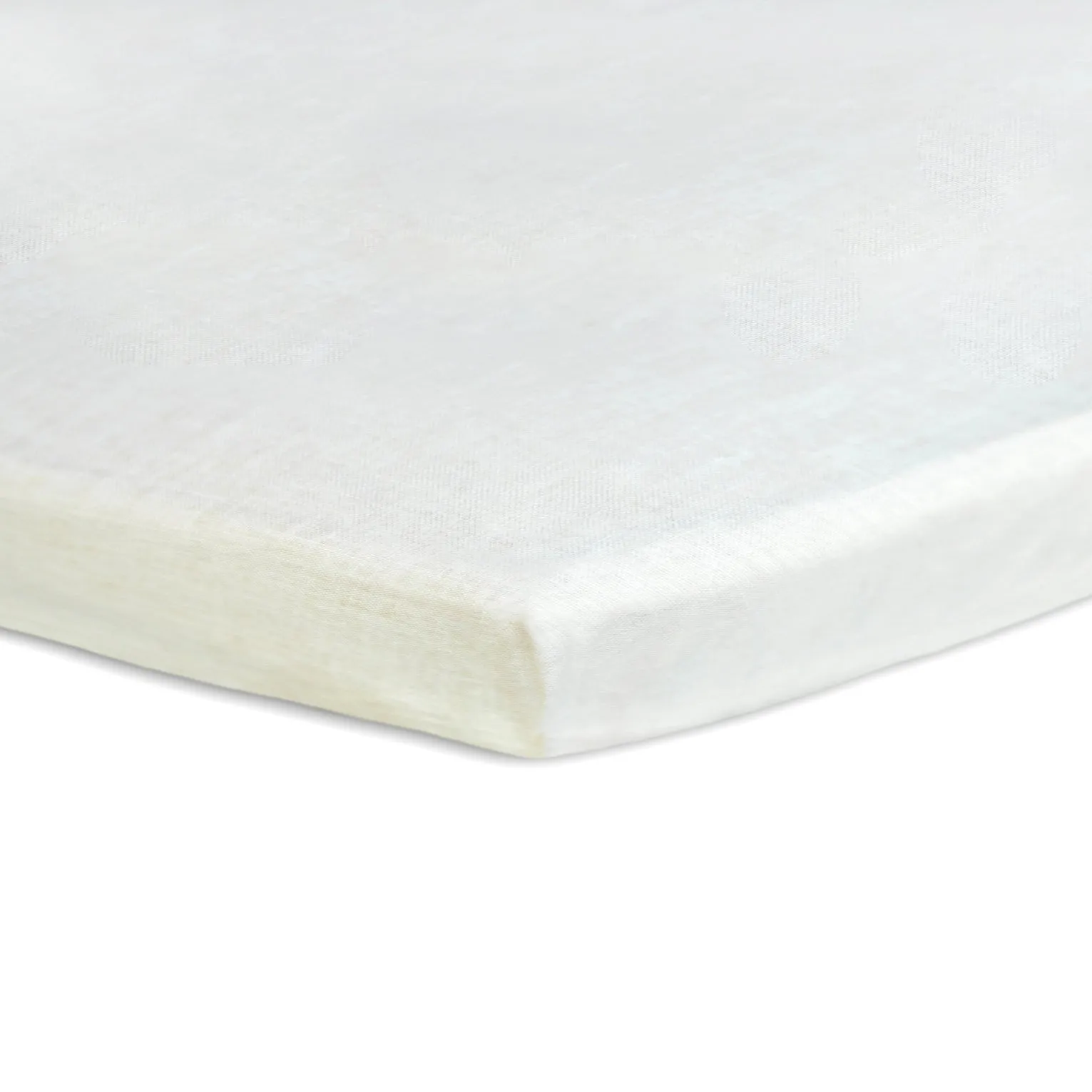 Organic Flax Cradle Mattress Pad 18x36 with Waterproof Zip Cover