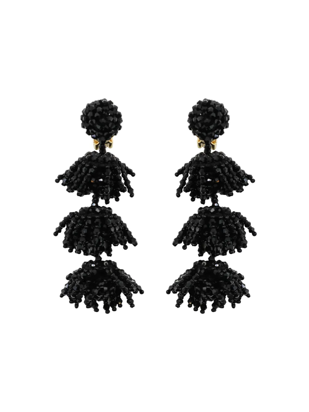 Oscar de la Renta Triple Beaded Layer Earrings (More Colors)