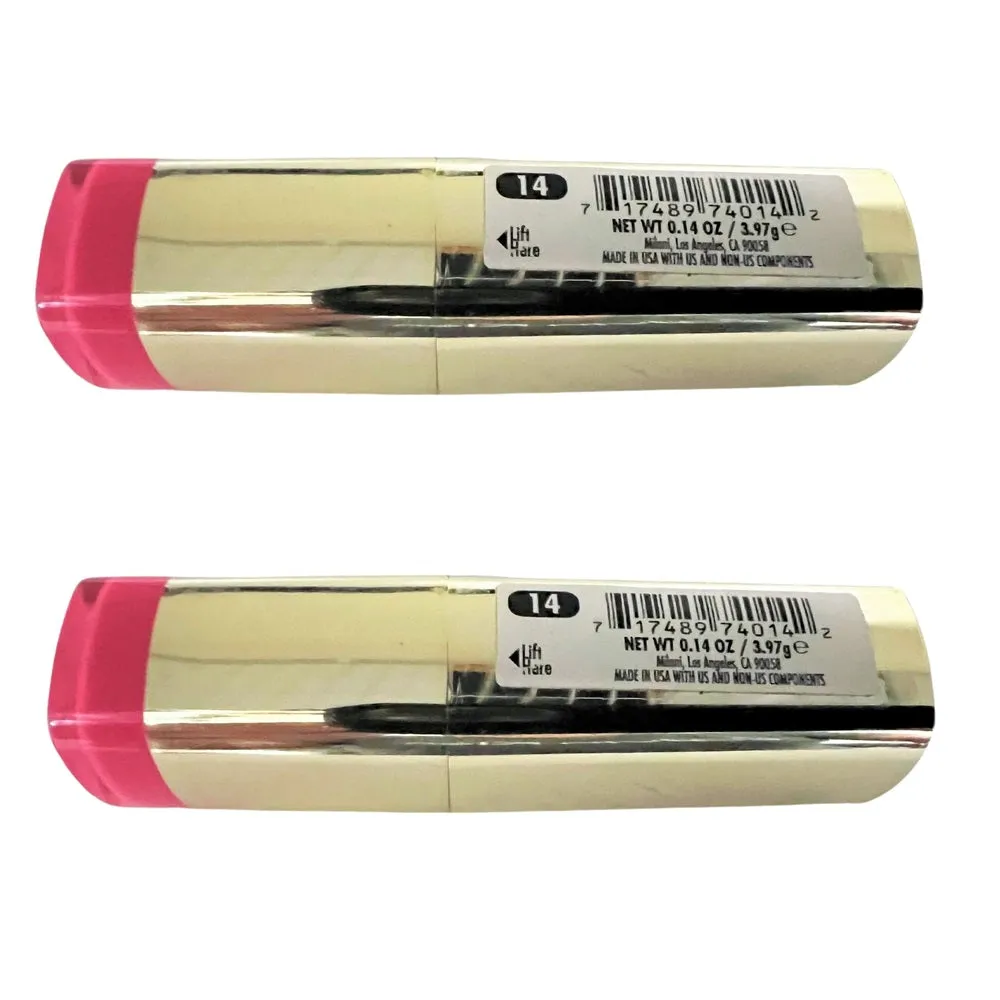 Pack of 2 Milani Color Statement Lipstick, Rose Hip # 14