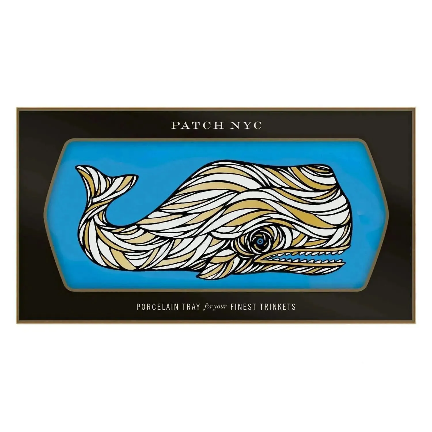 Patch NYC Whale Porcelain Tray