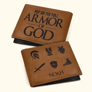 Personalized Men's Wallet - Armor of God | CHRISTIANARTBAG CABW01200524