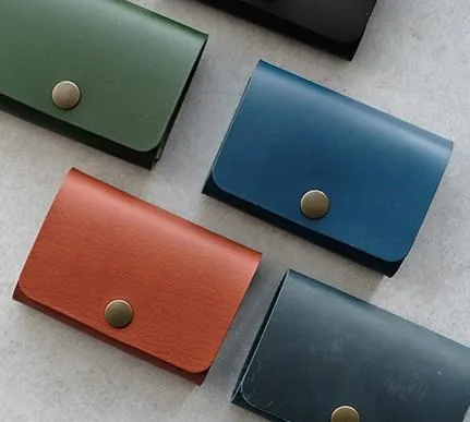 PERSONALIZED Women Card Change Holder Pouch HANDMADE LEATHER CUTE MONOGRAMMED GIFT CUSTOM Coin Wallet Holder