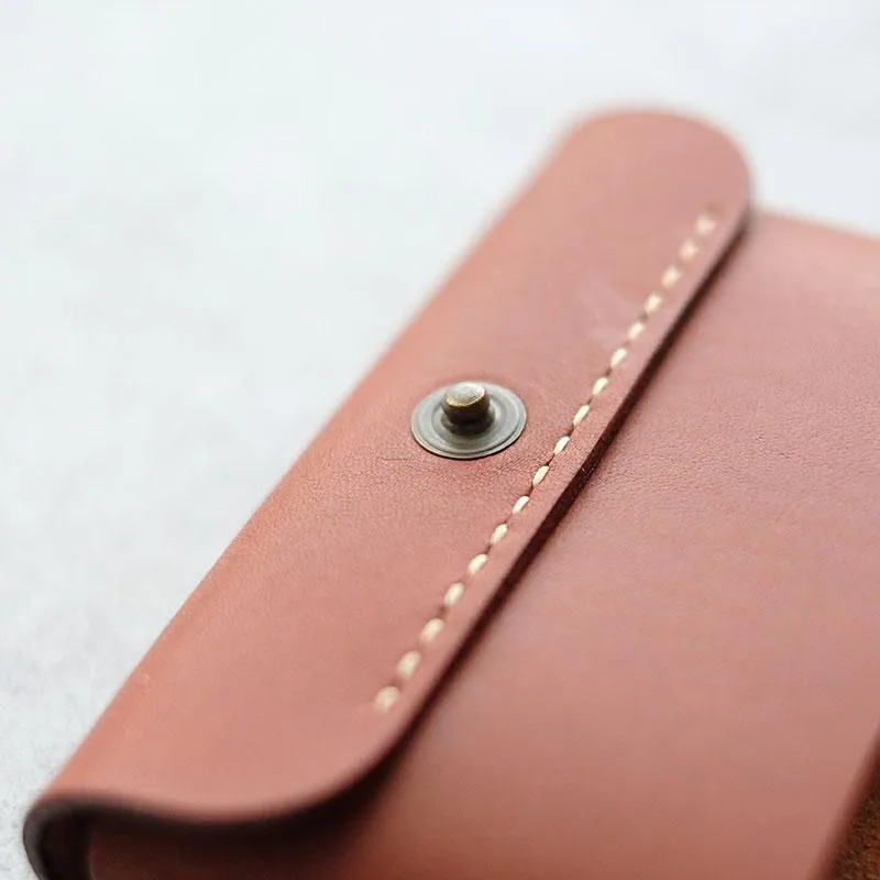 PERSONALIZED Women Card Change Holder Pouch HANDMADE LEATHER CUTE MONOGRAMMED GIFT CUSTOM Coin Wallet Holder
