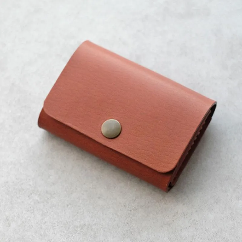 PERSONALIZED Women Card Change Holder Pouch HANDMADE LEATHER CUTE MONOGRAMMED GIFT CUSTOM Coin Wallet Holder