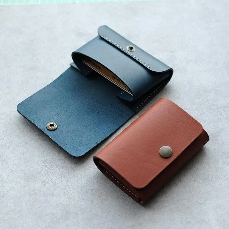 PERSONALIZED Women Card Change Holder Pouch HANDMADE LEATHER CUTE MONOGRAMMED GIFT CUSTOM Coin Wallet Holder