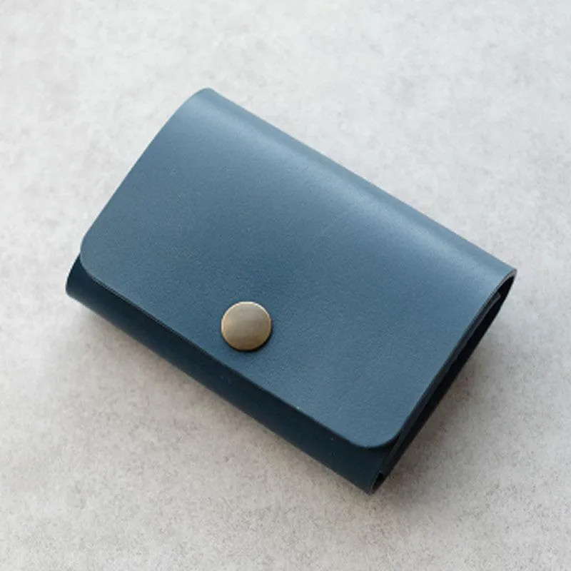 PERSONALIZED Women Card Change Holder Pouch HANDMADE LEATHER CUTE MONOGRAMMED GIFT CUSTOM Coin Wallet Holder