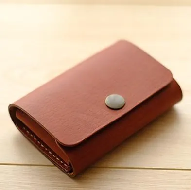 PERSONALIZED Women Card Change Holder Pouch HANDMADE LEATHER CUTE MONOGRAMMED GIFT CUSTOM Coin Wallet Holder