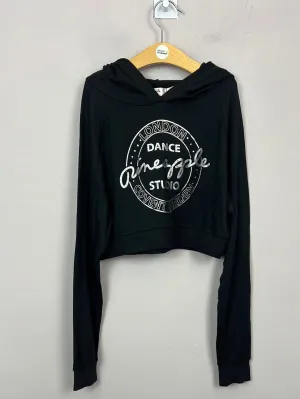 Pineapple Dance Black jersey hoodie 11-12y