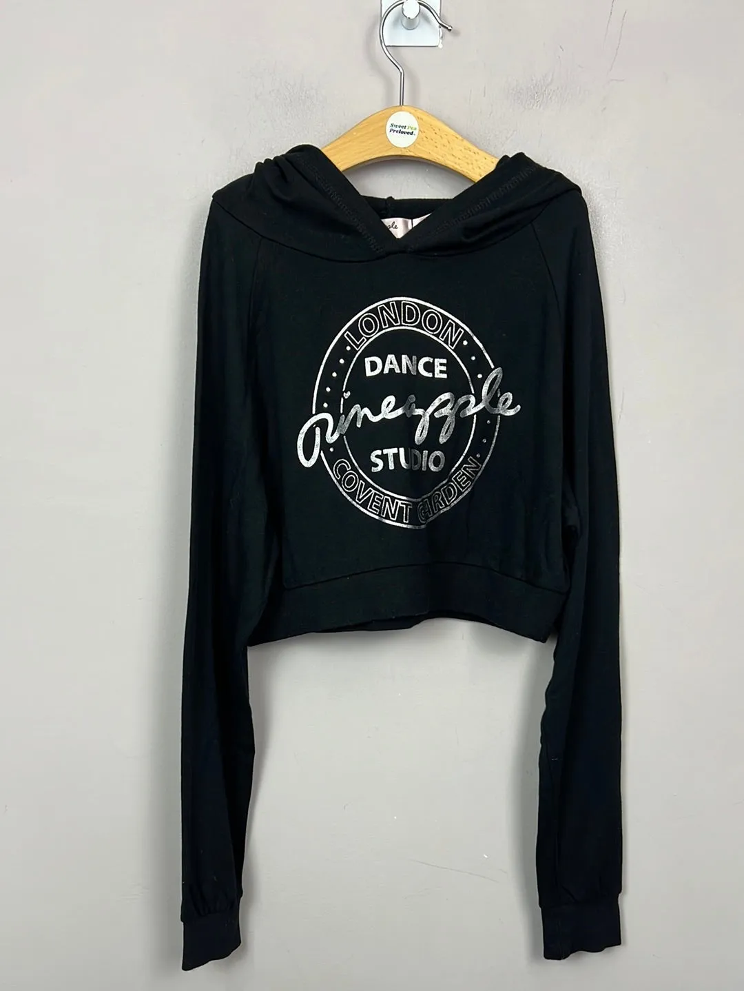 Pineapple Dance Black jersey hoodie 11-12y