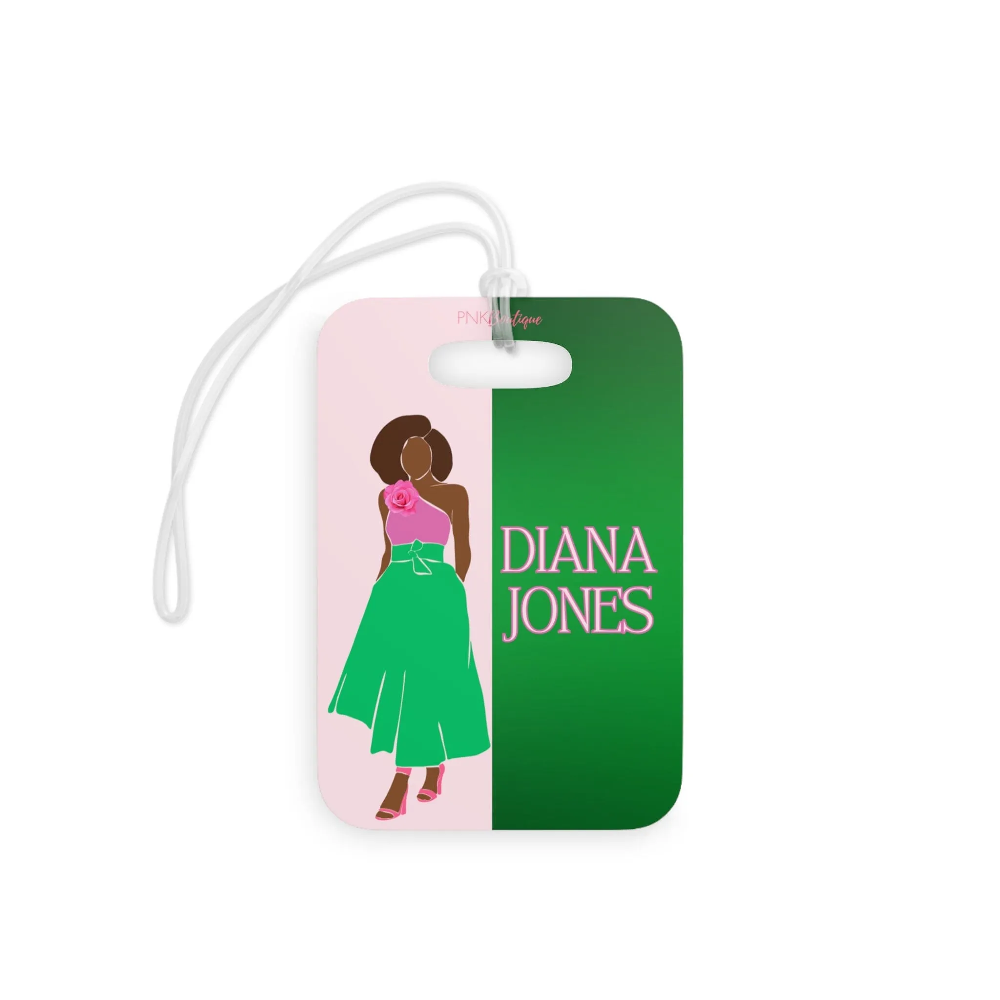 Pink and Green Affair Luggage Tag
