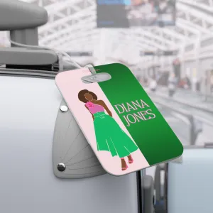 Pink and Green Affair Luggage Tag
