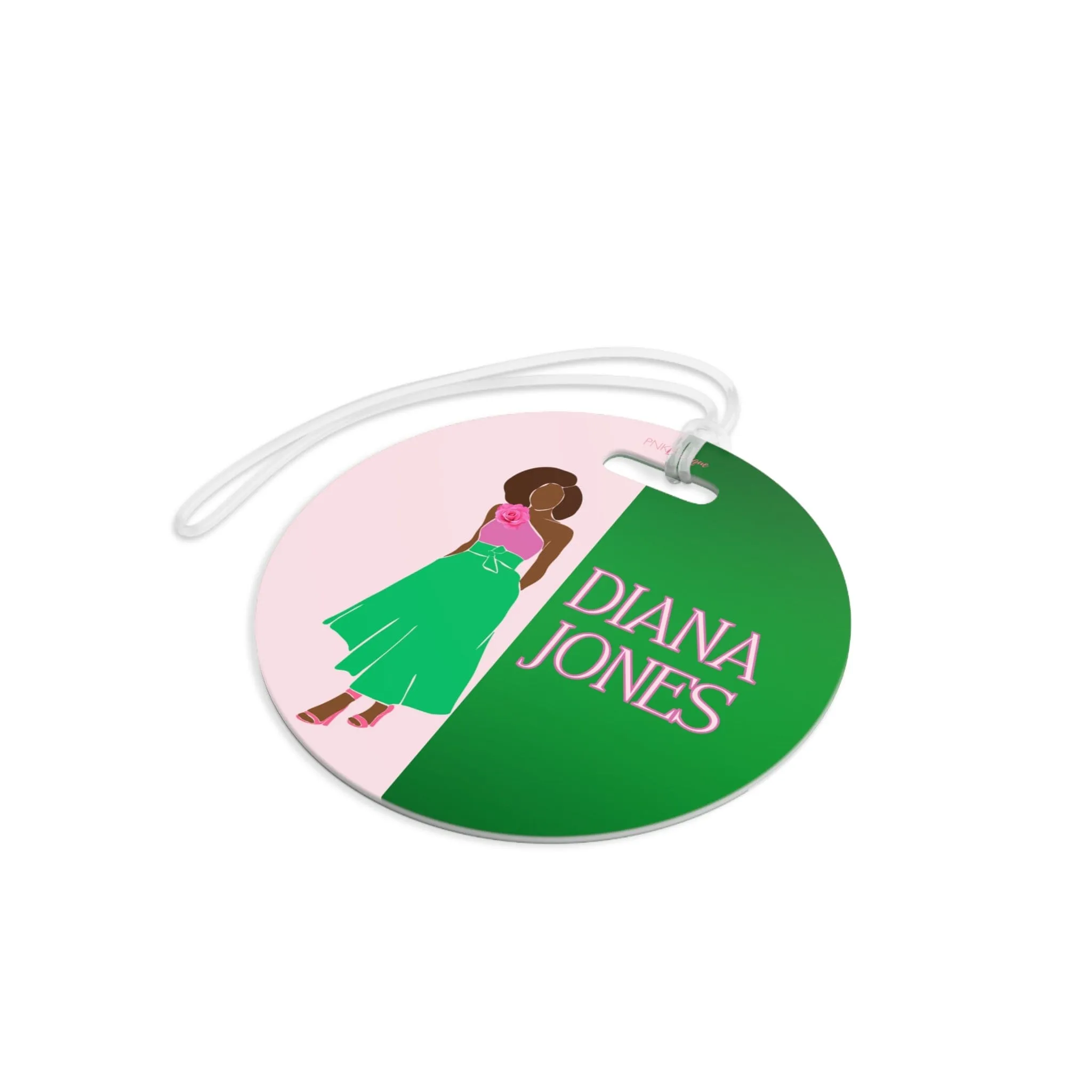 Pink and Green Affair Luggage Tag