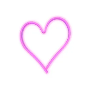 Pink Heart LED Sign