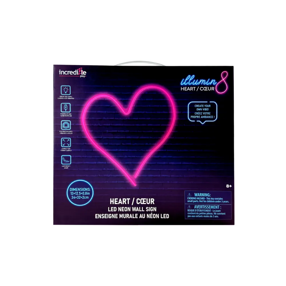 Pink Heart LED Sign