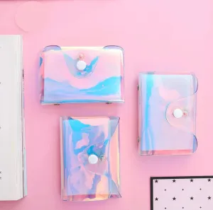 Pink Holographic Card Wallet