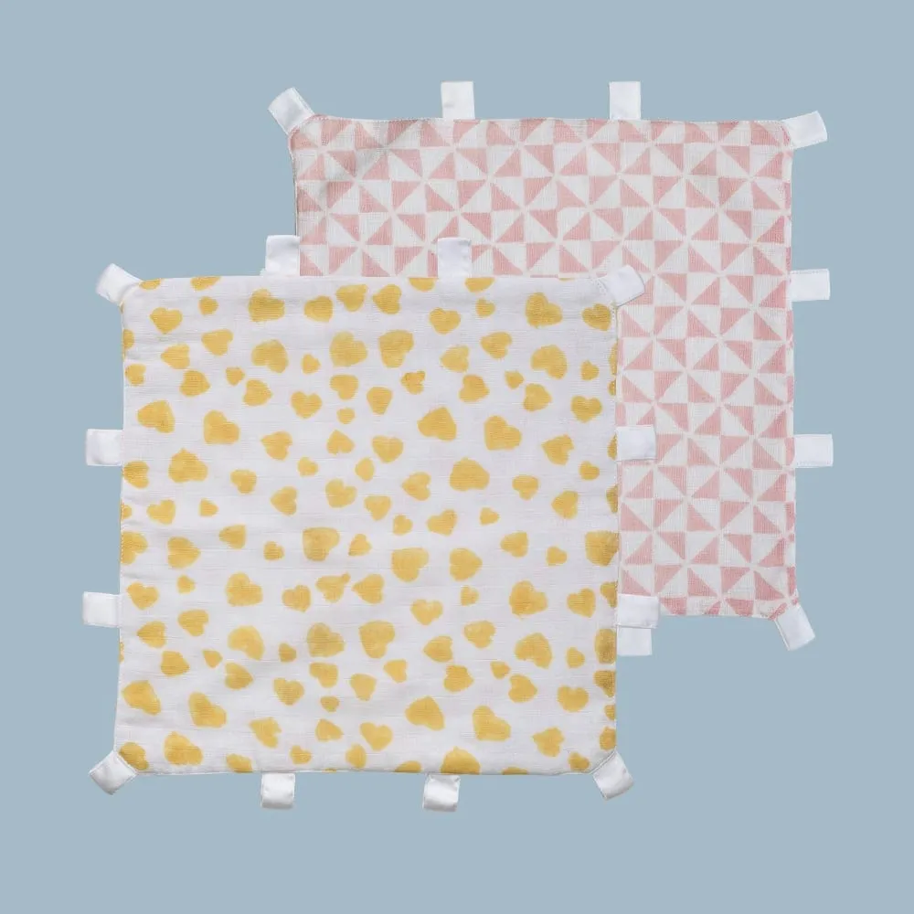 Pink Tabbed Comforters