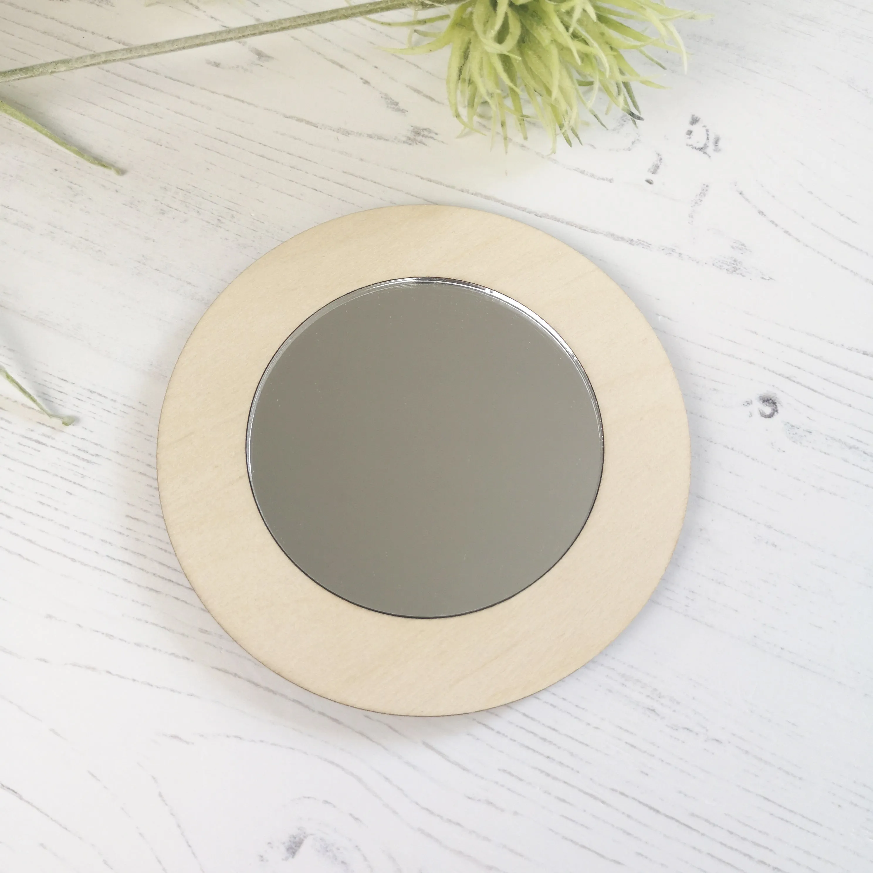 Plywood and Acrylic Mirror - Circle