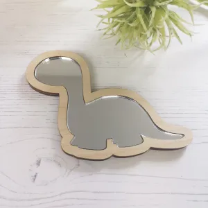 Plywood and Acrylic Mirror - Dinosaur