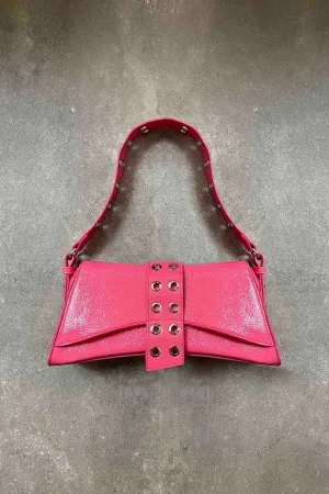 Poison Asymmetrical Staple Baguette Bag