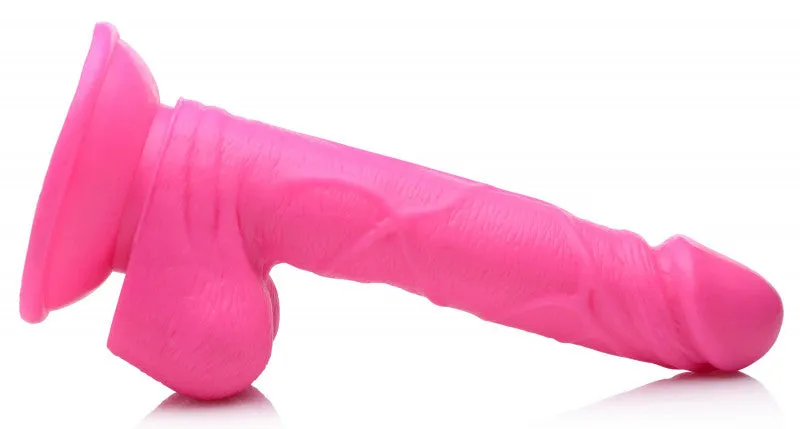 Pop Pecker 6.5 Inch  With Balls - Pink