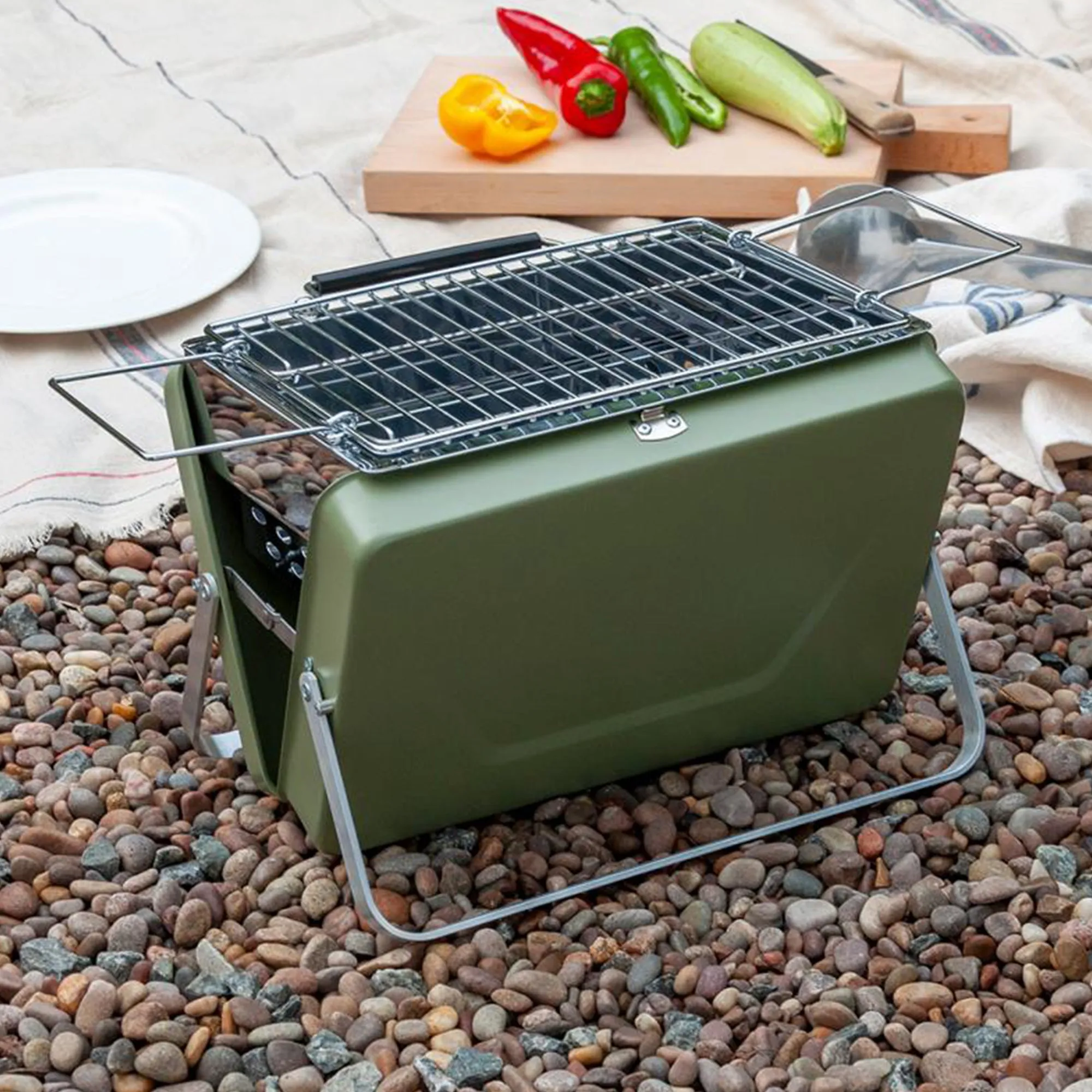 Portable Barbecue for Family Trips - Camping Barbecue - Gift for Dad
