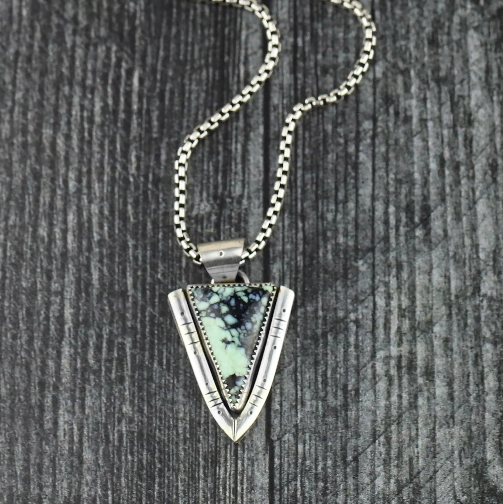 Poseidon Variscite Statement Necklace
