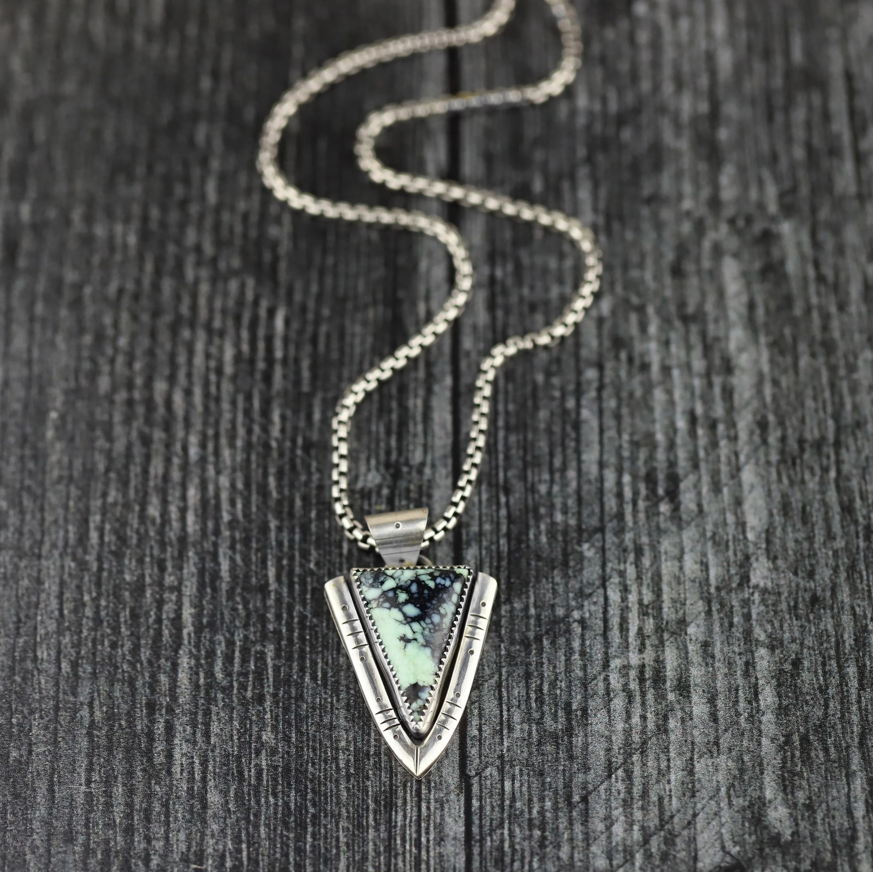 Poseidon Variscite Statement Necklace