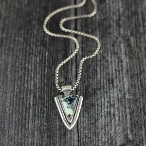 Poseidon Variscite Statement Necklace