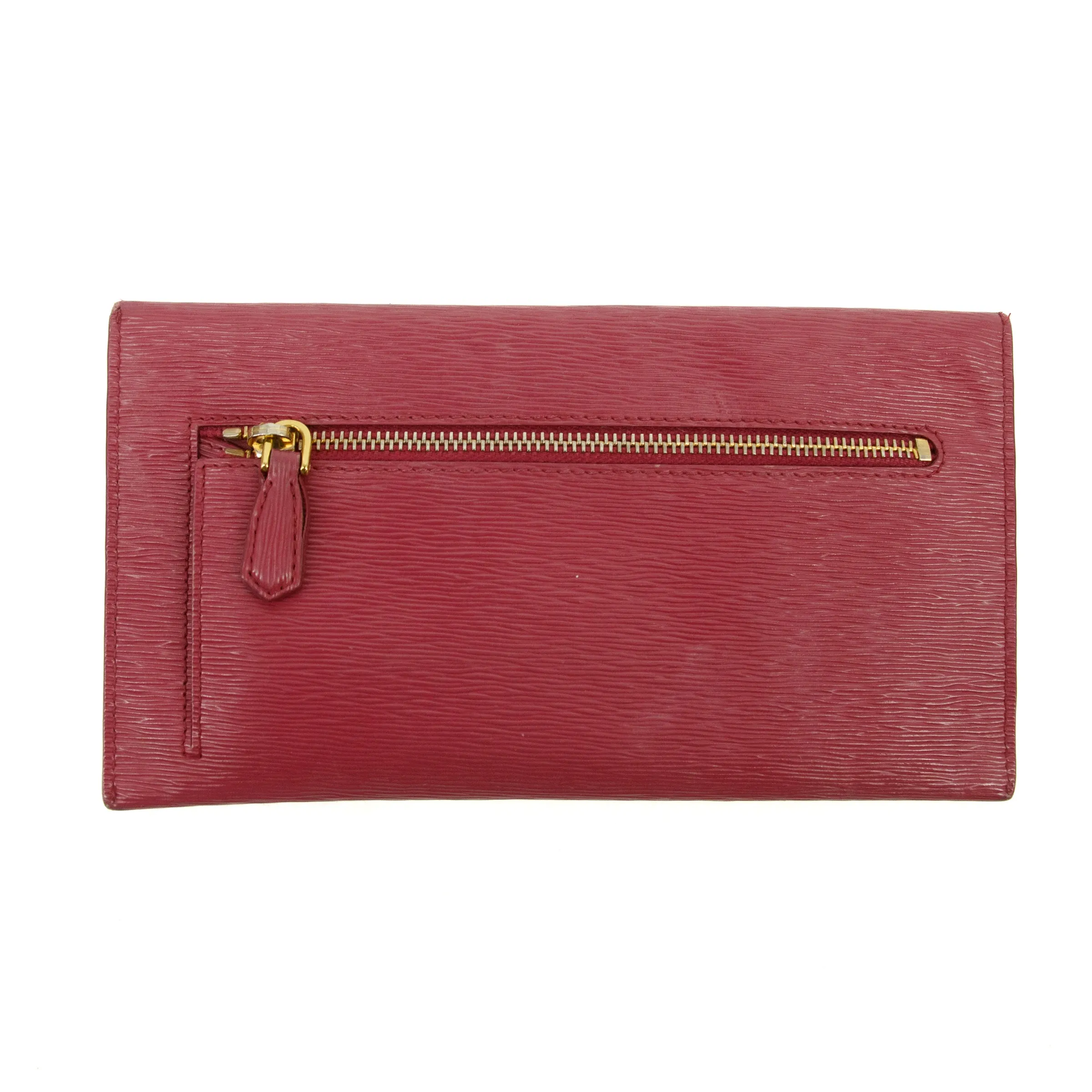 Prada Pink Envelope Vitello Move Busta Con Pattina Wallet  #3123