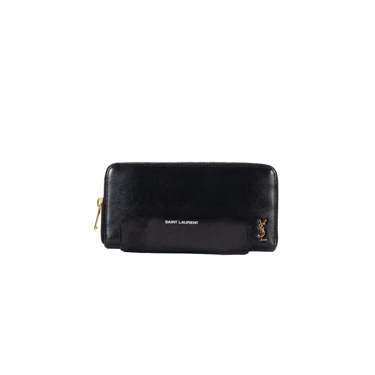 Pre-Owned Yves Saint Laurent Tiny Cassandre Zip Around Wallet