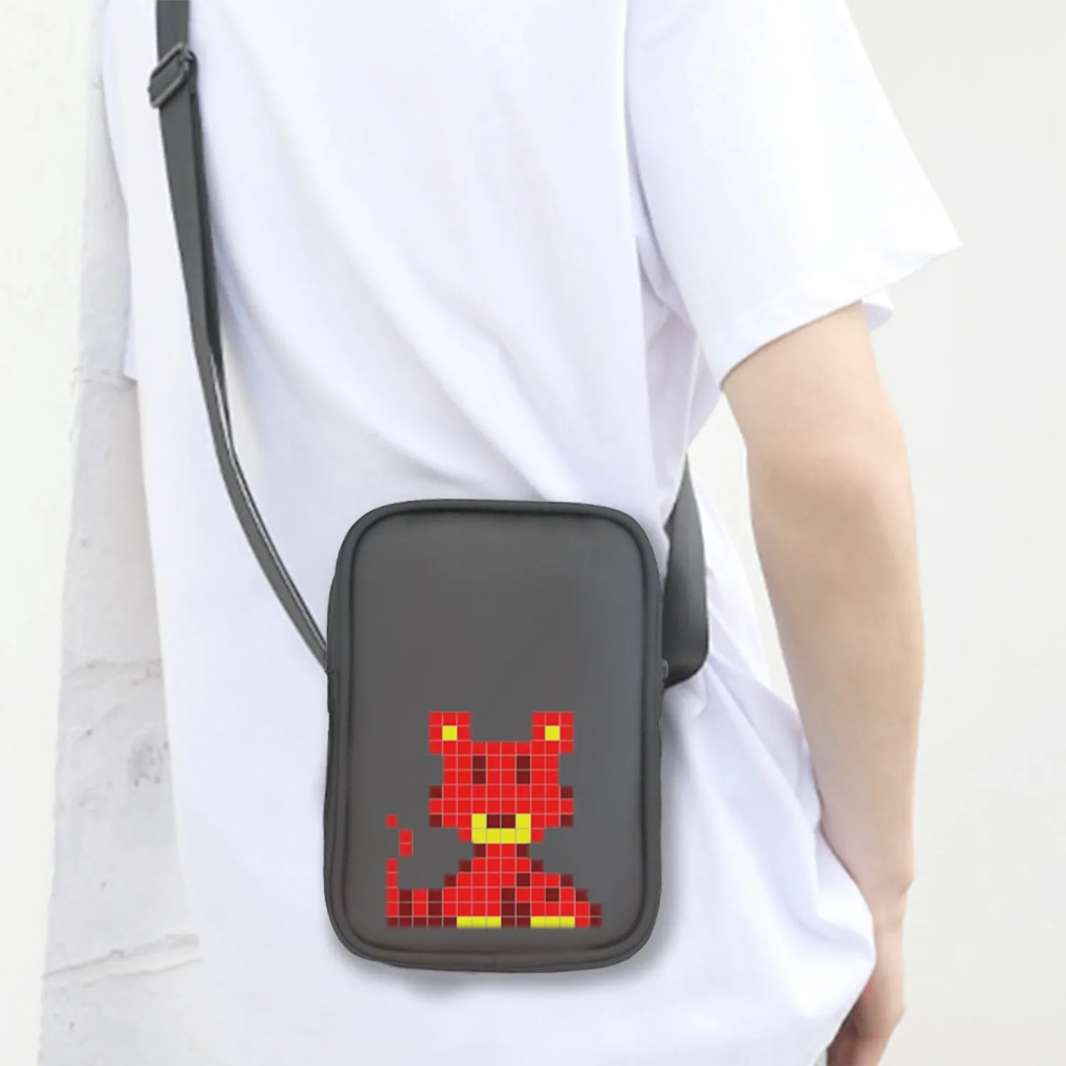 Programmable DIY LED Crossbody Bag