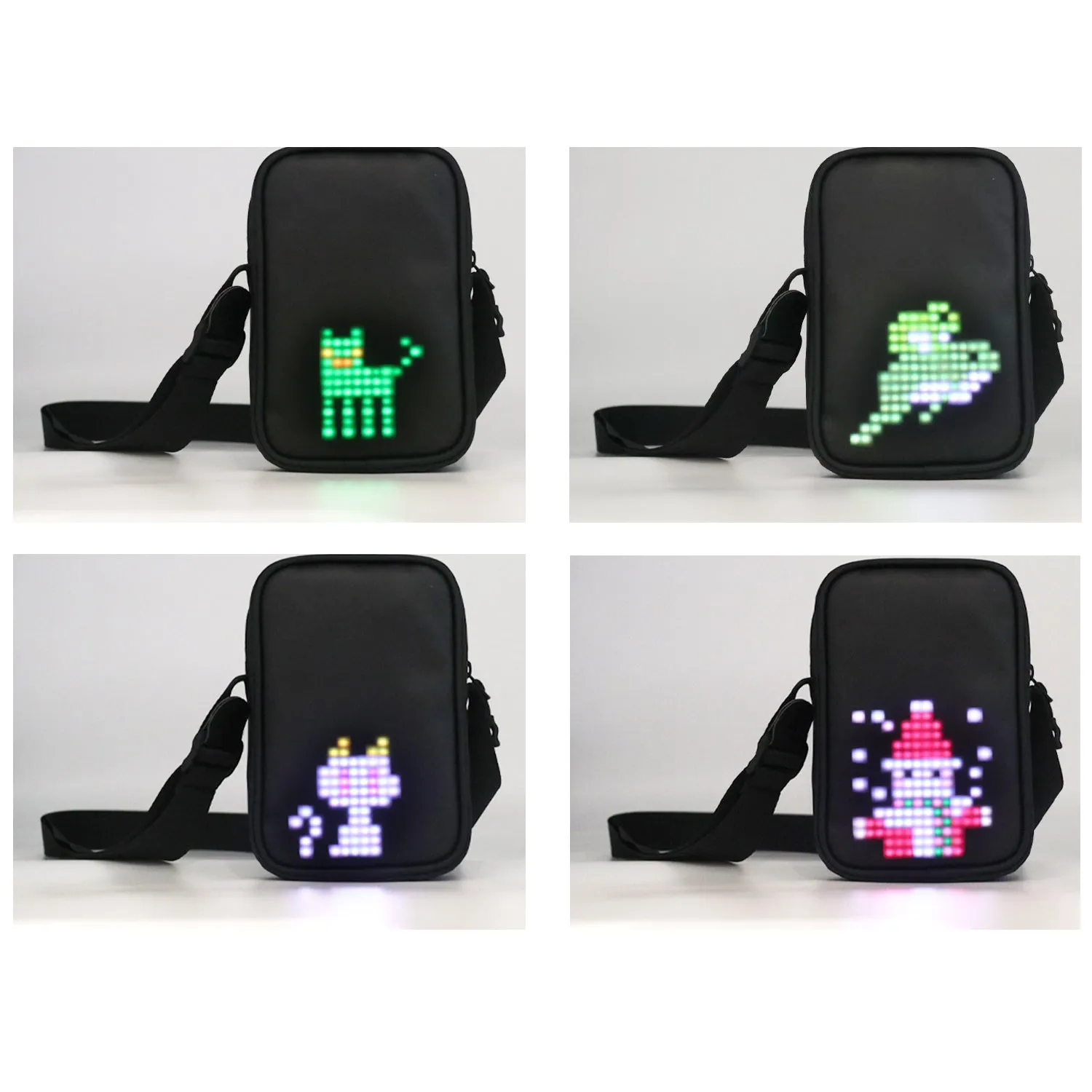 Programmable DIY LED Crossbody Bag