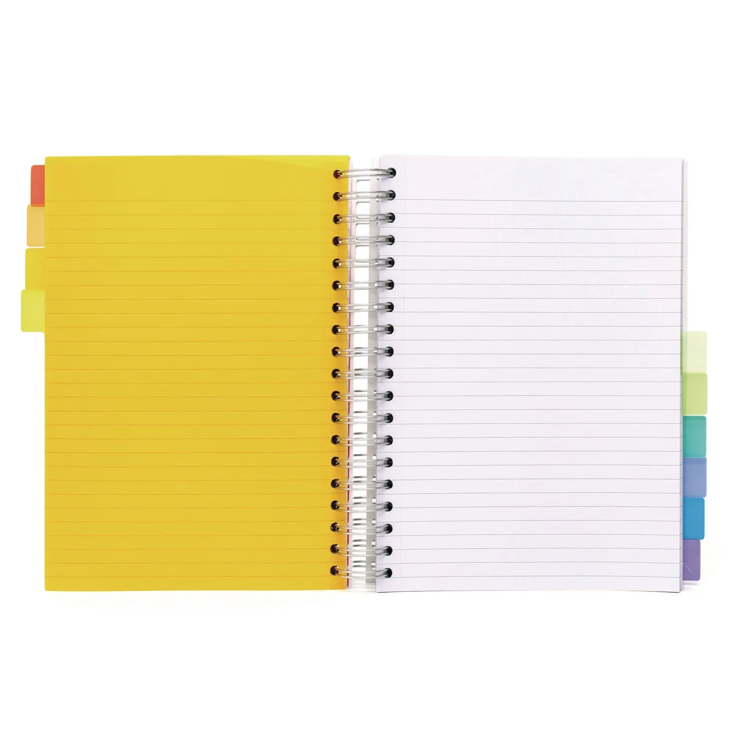 PUKKA PAD® B5 Size 10-Subject Project Book, Medium/College Rule, White Cover, (200) 9.8 x 6.9 Sheets