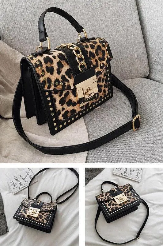 Purse- leopard statement bag