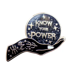 "Know Your Power" Pro Feminist Enamel Lapel Pin