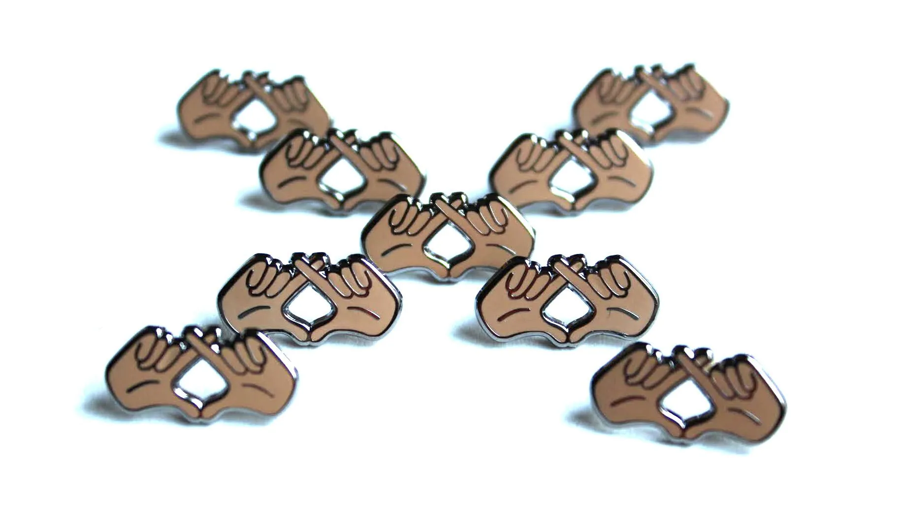 "XO Hands" Lapel Pin