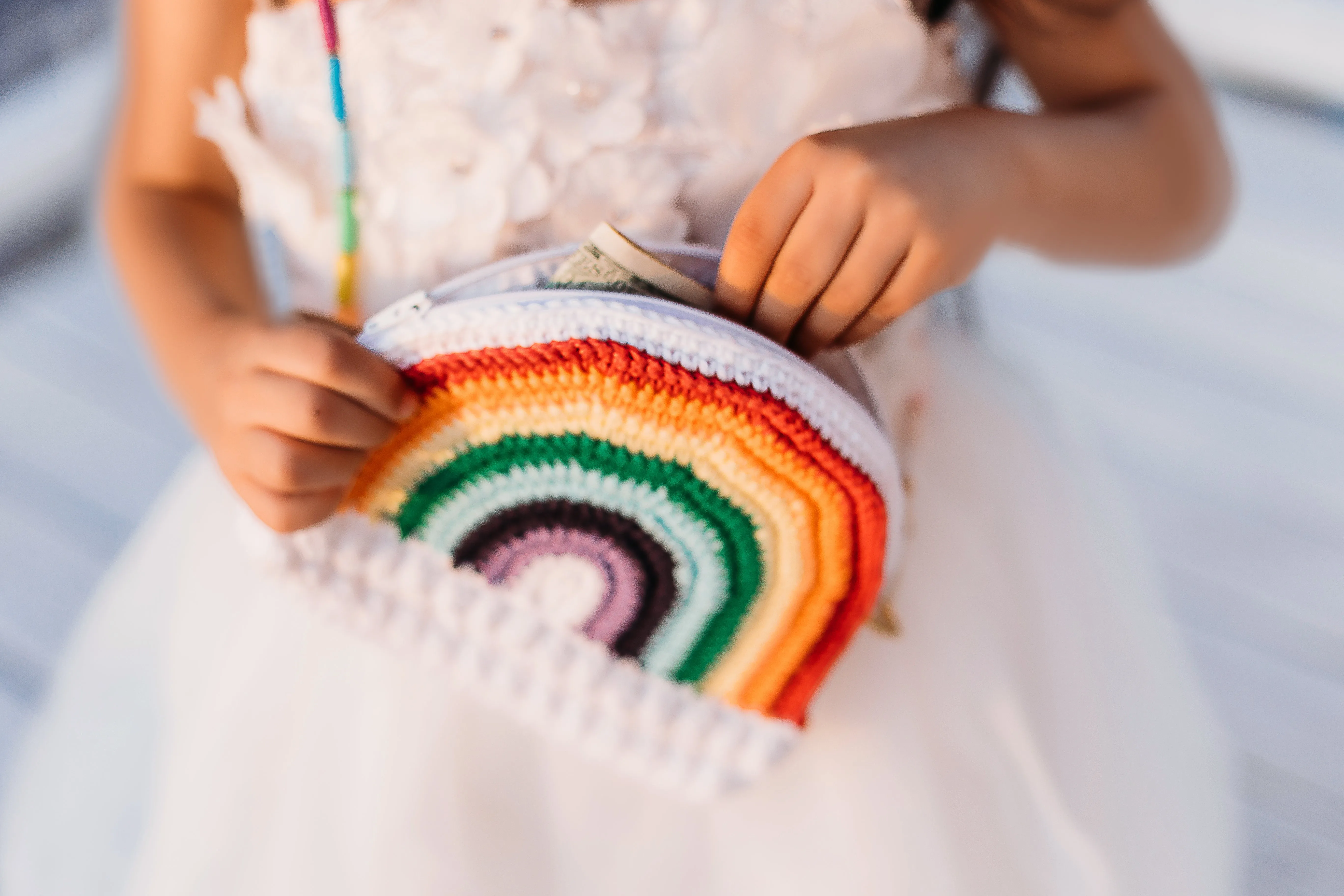 Rainbow Crossbody Bag Crochet Pattern