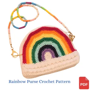 Rainbow Crossbody Bag Crochet Pattern