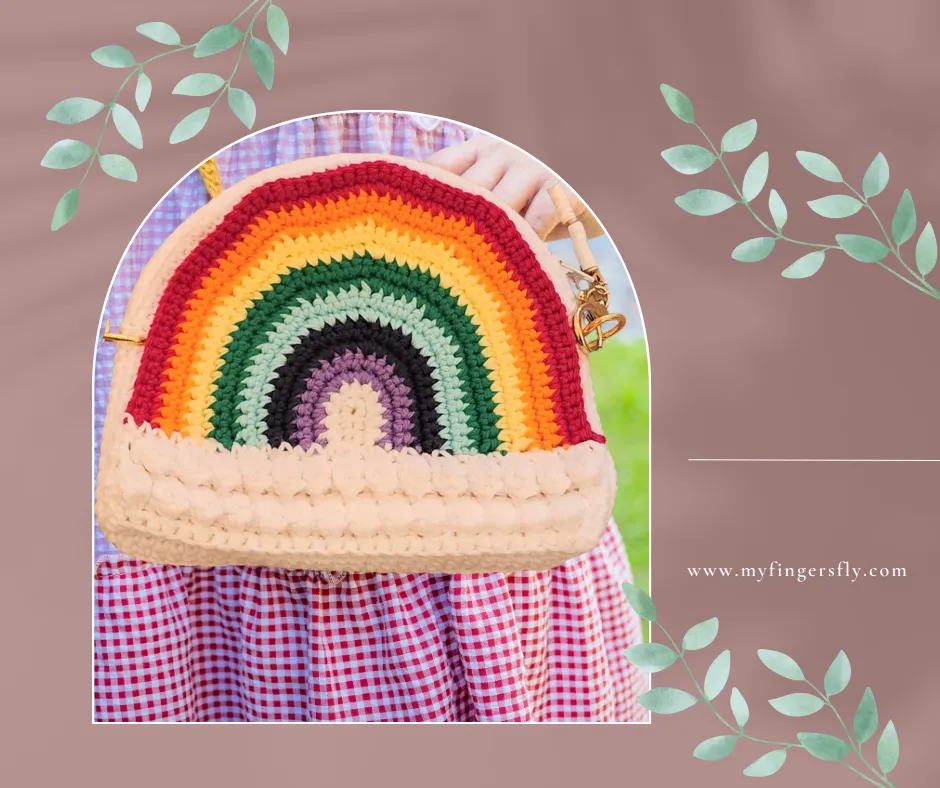 Rainbow Crossbody Bag Crochet Pattern
