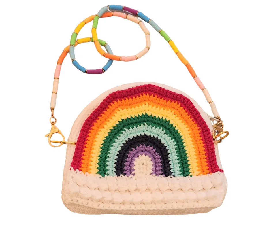 Rainbow Crossbody Bag Crochet Pattern