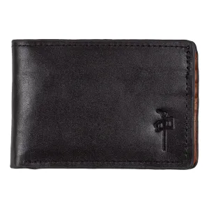 RDS Genuine Leather Wallet - Black/Tan