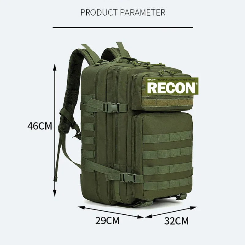 Recon GS2 30L Laser Cut MOLLE Tactical Back R12 Hour 1 Day Pack