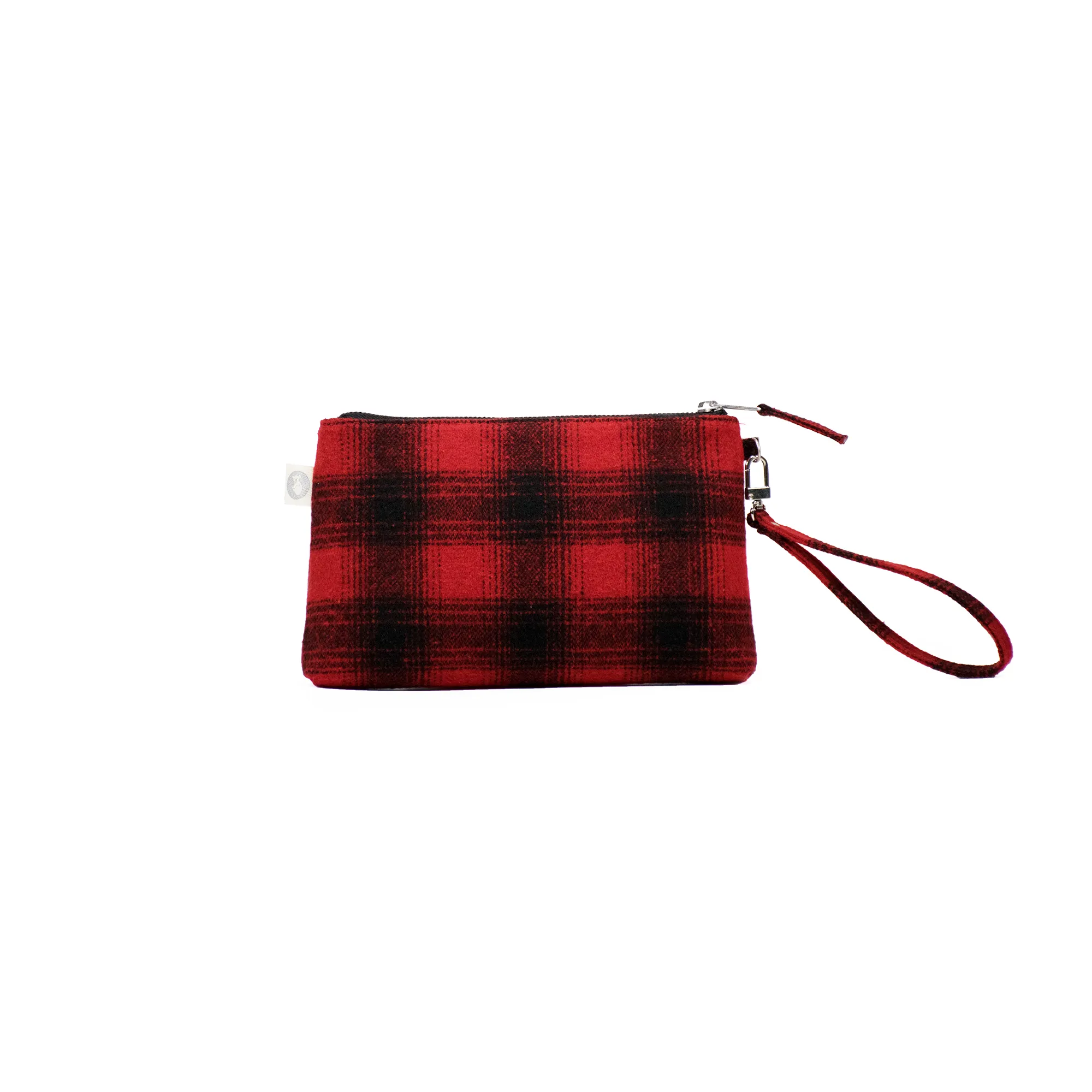 Red Plaid Flannel Mini Luxe Clutch