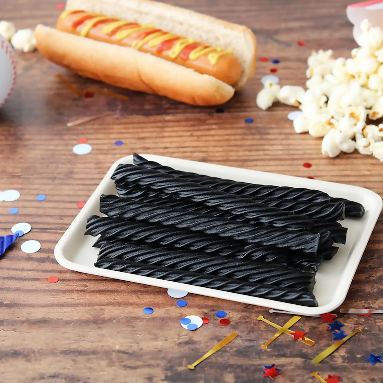 Red Vines Sugar Free Twists, Black Licorice Soft Chewy Candy, 5oz