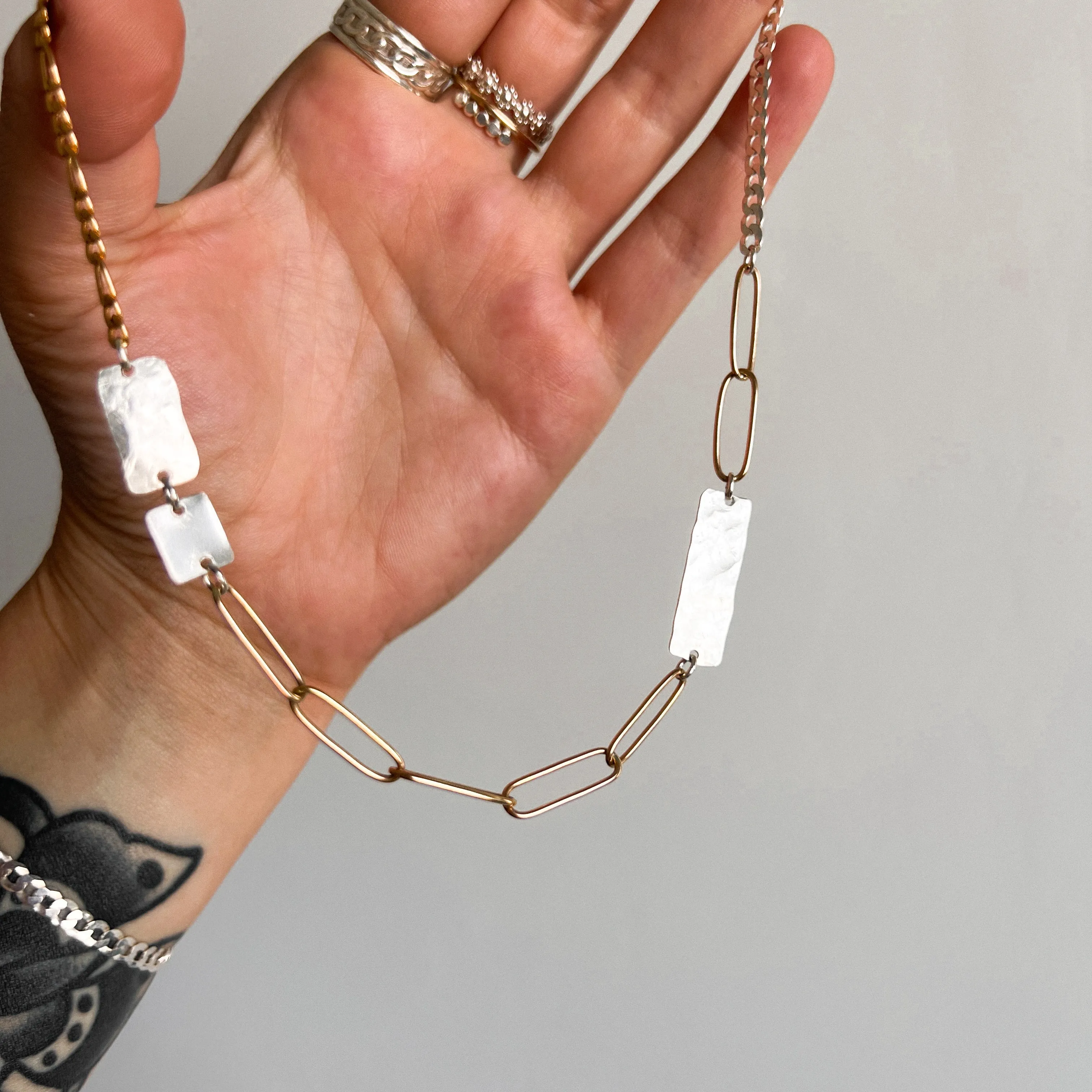 Rework Statement Chain Necklace