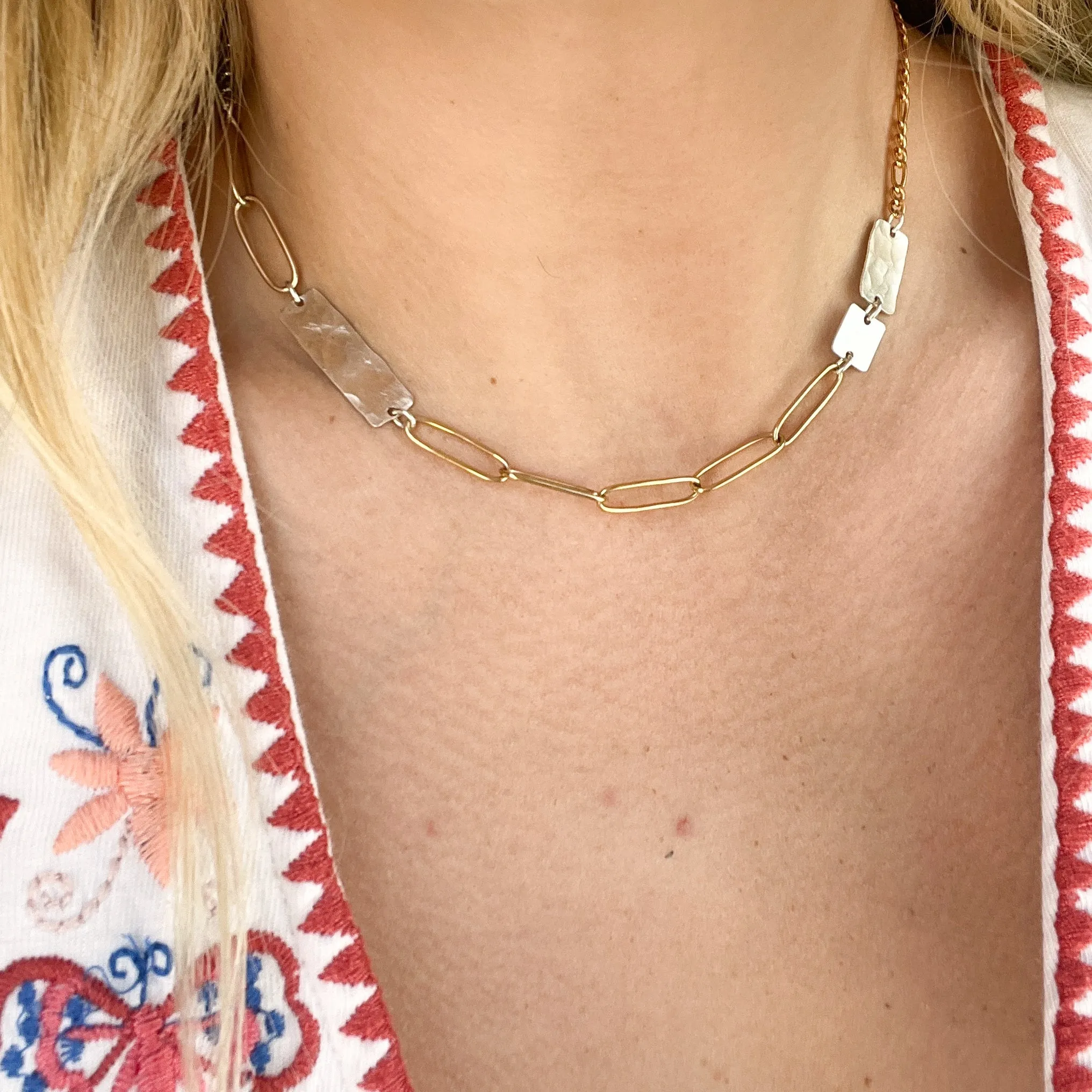 Rework Statement Chain Necklace