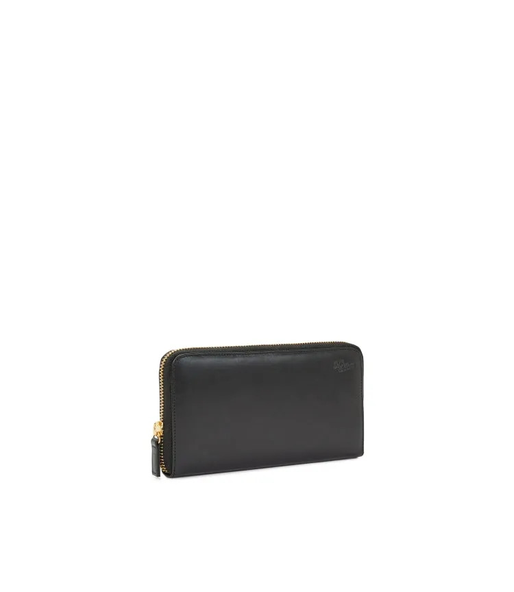 R.M. Williams Singleton Zip Wallet - Black