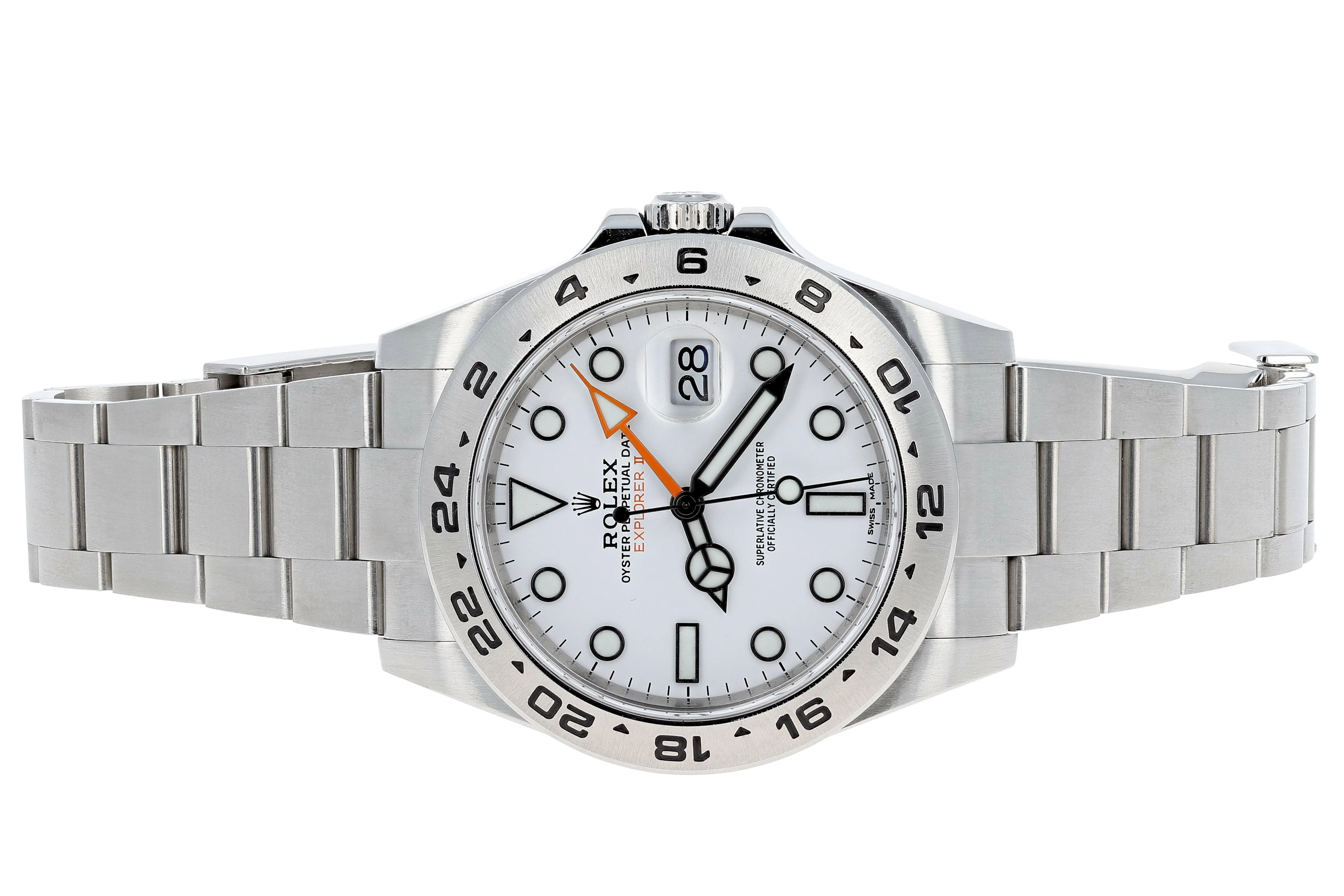 Rolex Explorer II 216570 Box & Papers 2017 White Polar Steel 42 mm